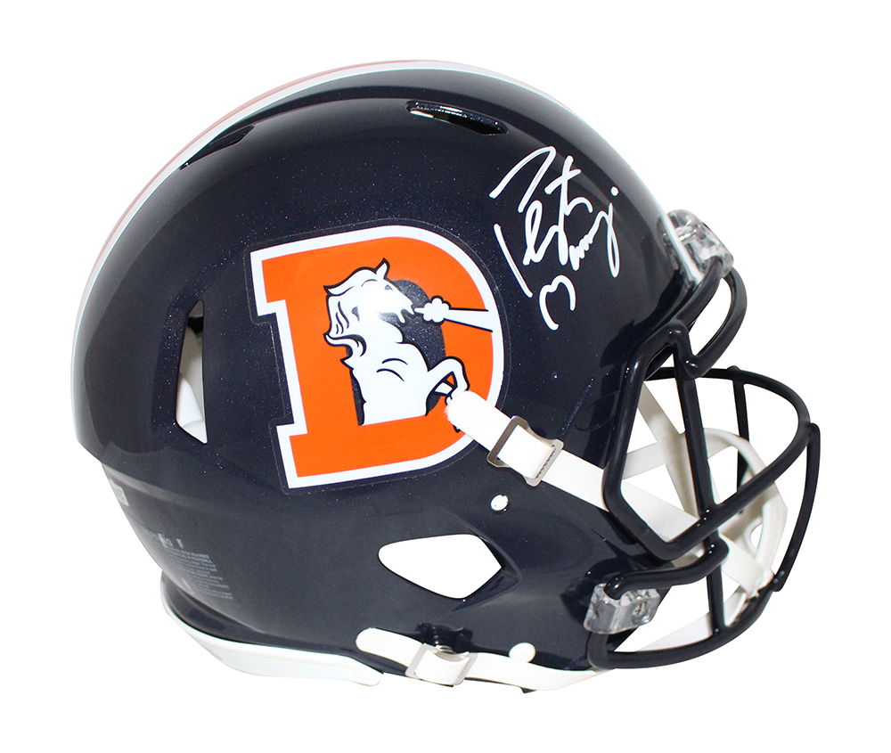 Peyton Manning Signed Denver Broncos Authentic Color Rush Helmet FAN 30441