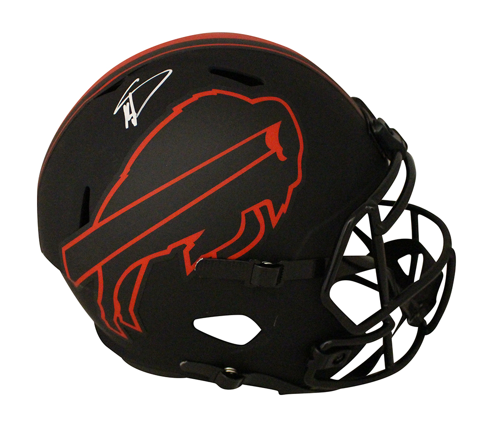 Stefon Diggs Autographed Buffalo Bills F/S Eclipse Speed Helmet BAS 30442