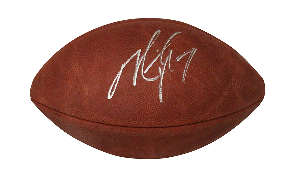 Michael Vick Autographed/Signed Atlanta Falcons Official NFL Football BAS 30453