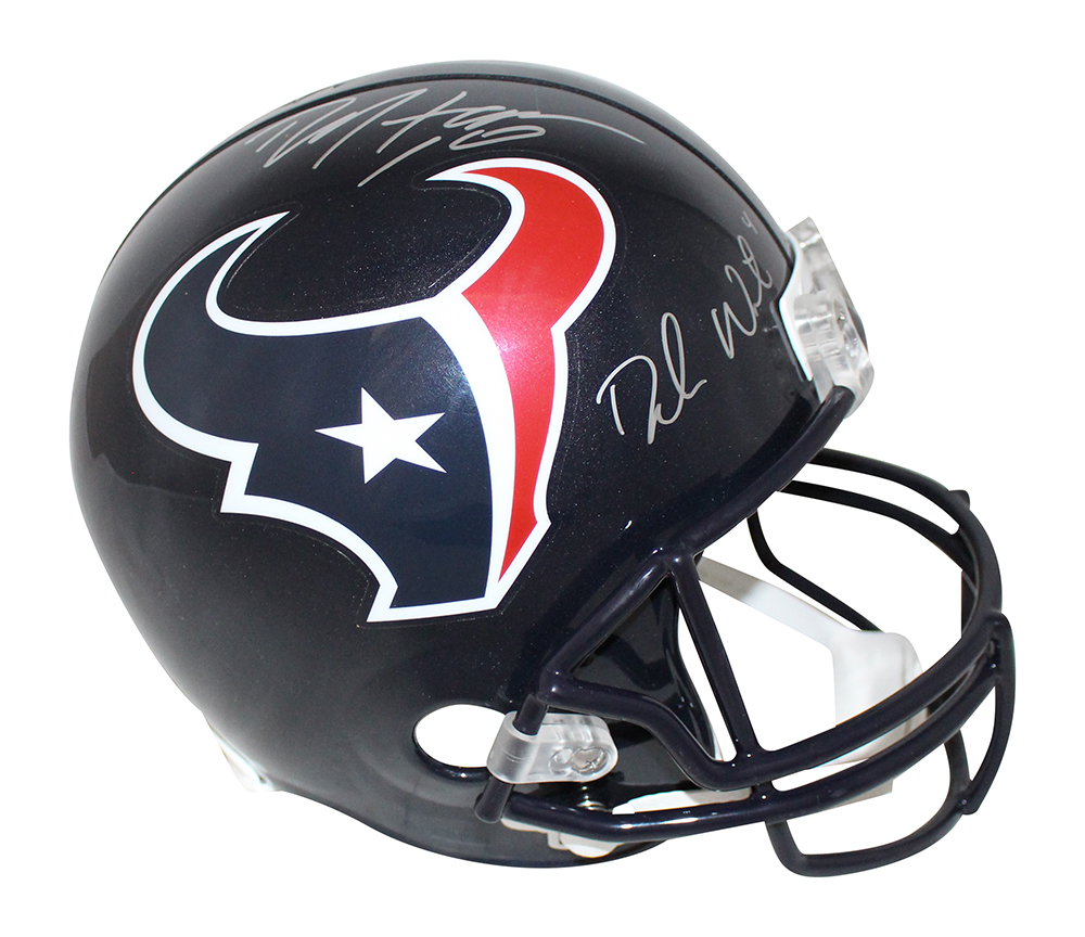 Deshaun Watson & Deandre Hopkins Signed Houston Texans F/S Helmet JSA 30473