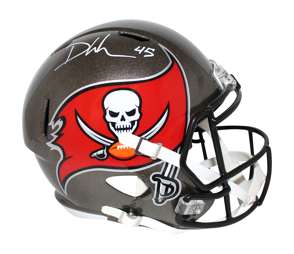 Devin White Autographed Tampa Bay Buccaneers F/S Speed Helmet BAS 30481