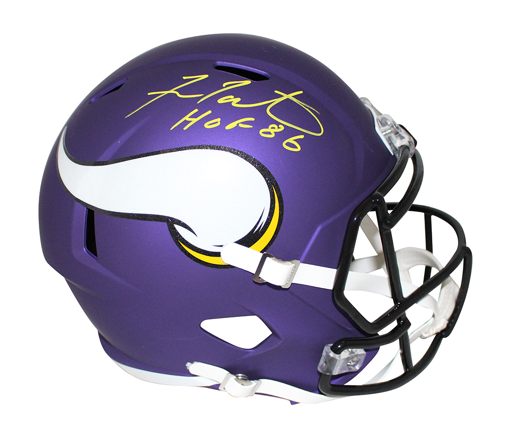 Fran Tarkenton Autographed Minnesota Vikings F/S Satin Speed Helmet JSA 30532