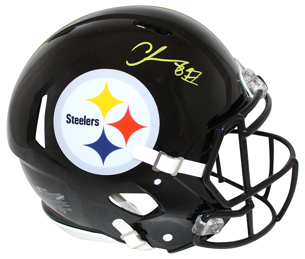 Chase Claypool Signed Pittsburgh Steelers Authentic Speed Helmet BAS 29371