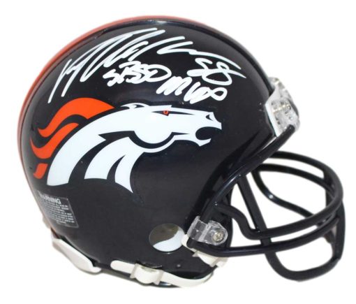 Von Miller Autographed/Signed Denver Broncos Mini Helmet SB MVP JSA 30034