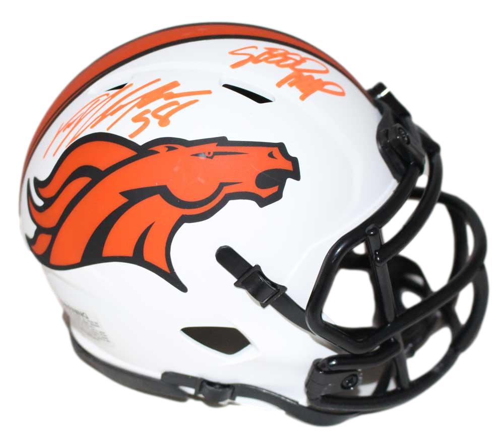 Von Miller Autographed Denver Broncos Lunar Mini Helmet SB MVP JSA 30035