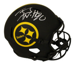 TJ Watt Autographed Pittsburgh Steelers F/S Eclipse Speed Helmet BAS 30412