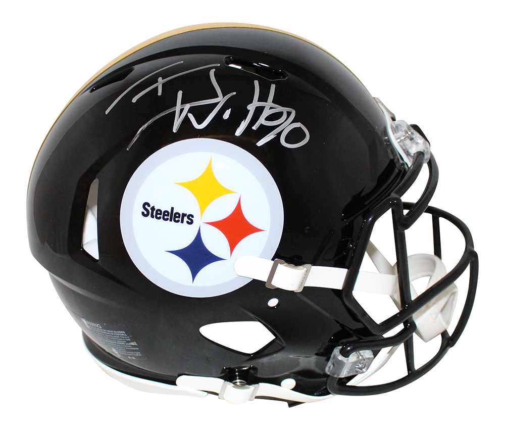 TJ Watt Autographed Pittsburgh Steelers Authentic Speed Helmet BAS 30413