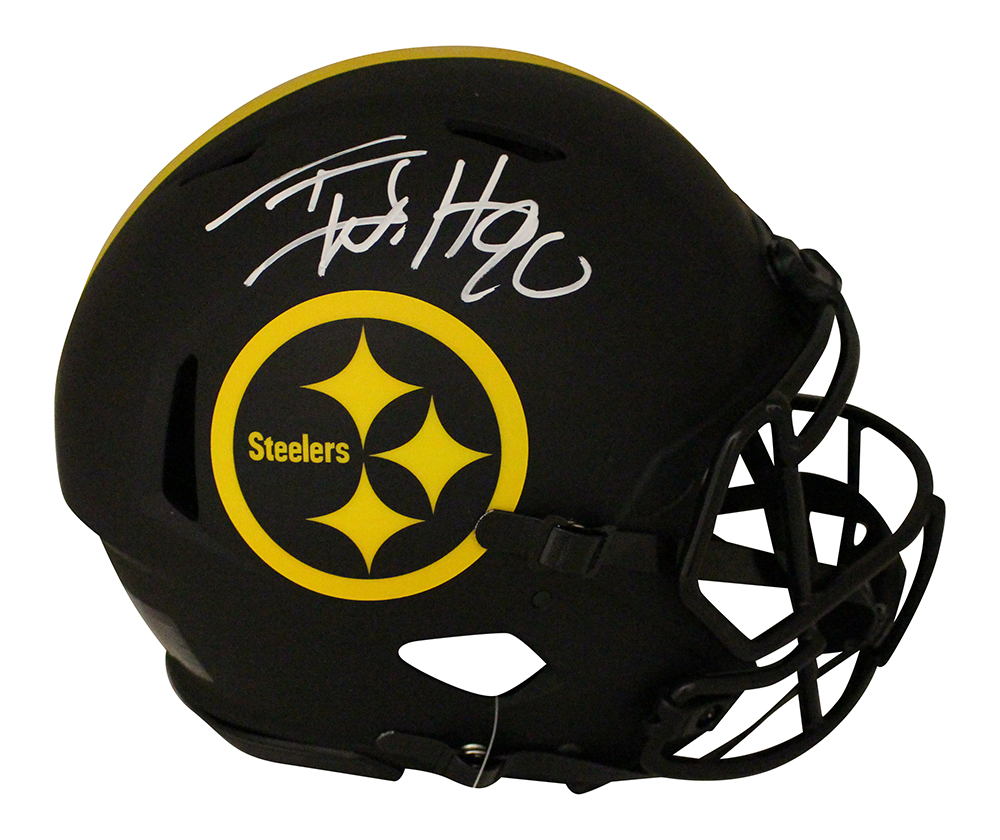 TJ Watt Autographed Pittsburgh Steelers Authentic Eclipse Helmet BAS 30416
