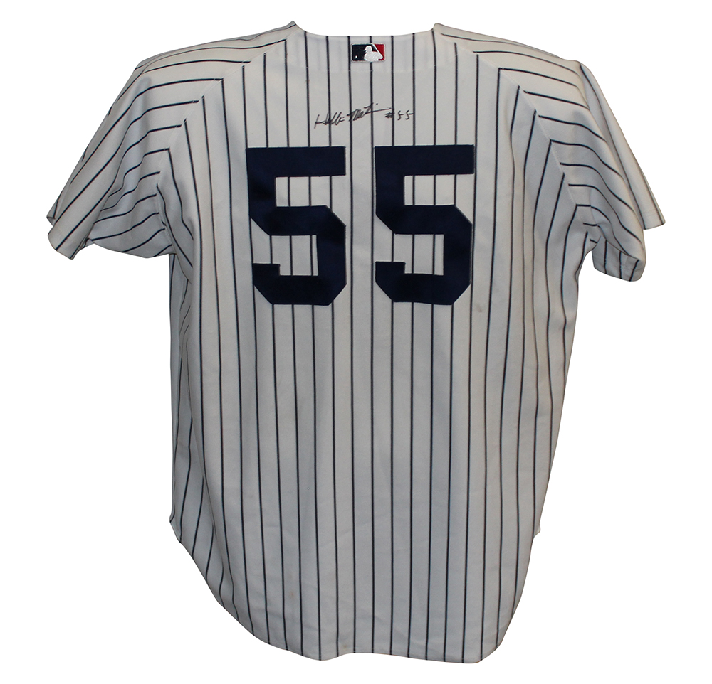 Hideki Matsui Autographed Yankees Authentic Russell White 48 Jersey BAS 30919