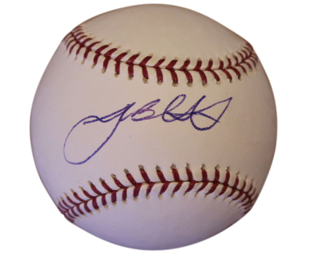 Josh Beckett Autographed/Signed Florida Marlins OML Baseball MLB 30972