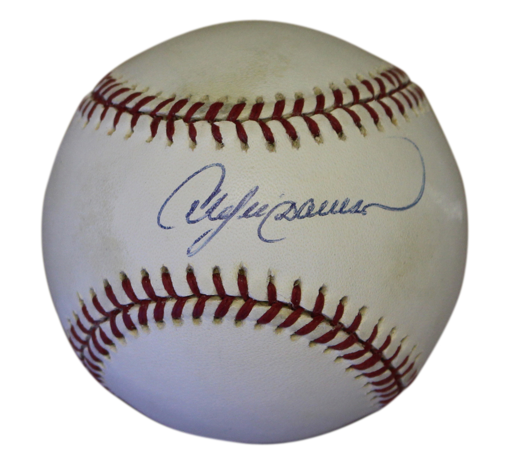Andre Dawson Autographed Chicago Cubs National League Baseball JSA 30985