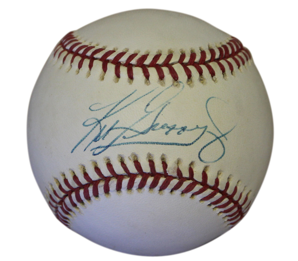 Ken Griffey Jr Autographed Seattle Mariners American League Baseball JSA 30998