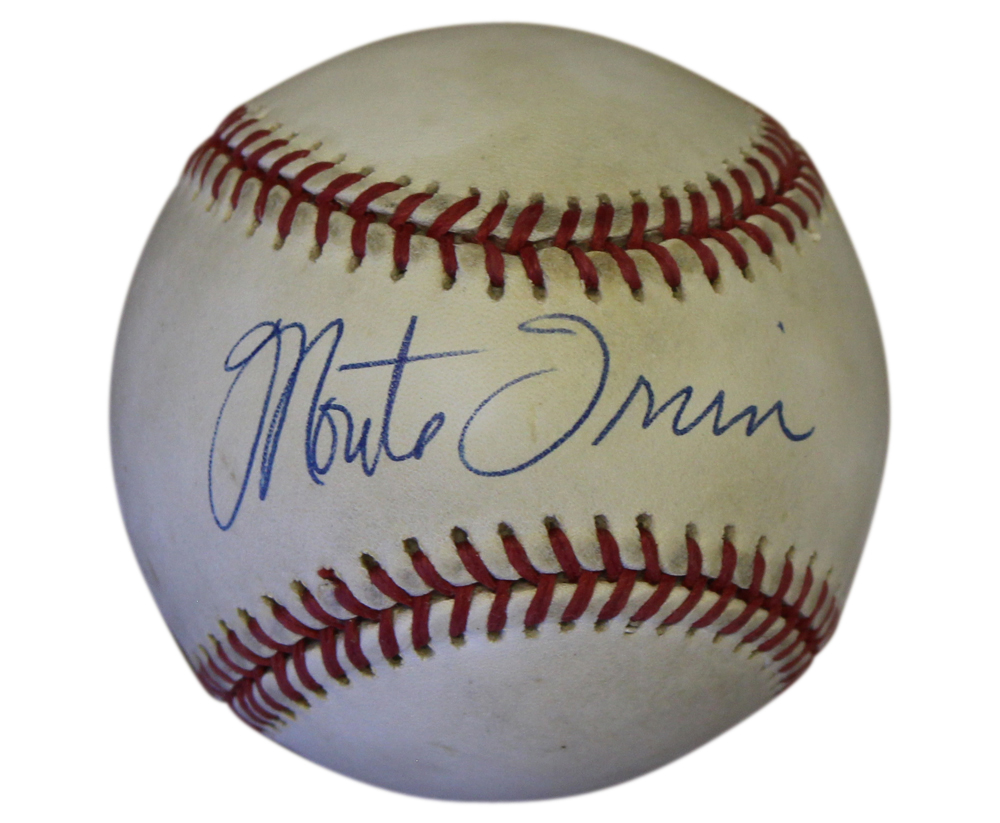 Monte Irvin Autographed New York Giants National League Baseball JSA 31004