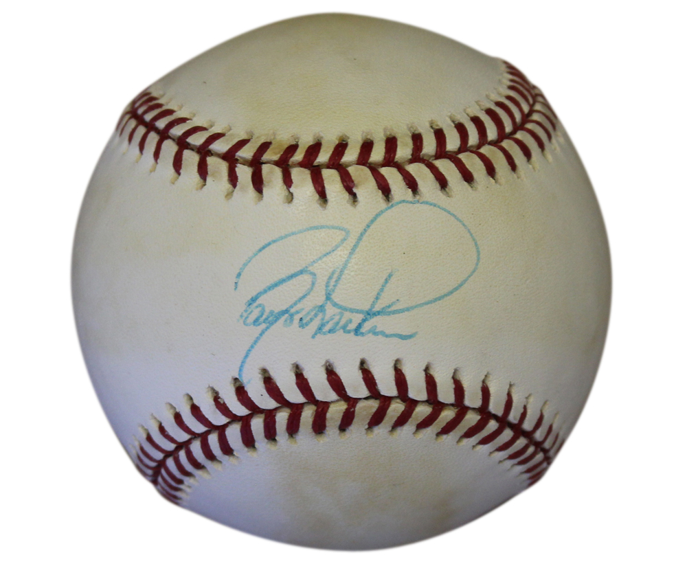 Barry Larkin Autographed Cincinnati Reds National League Baseball JSA 31012