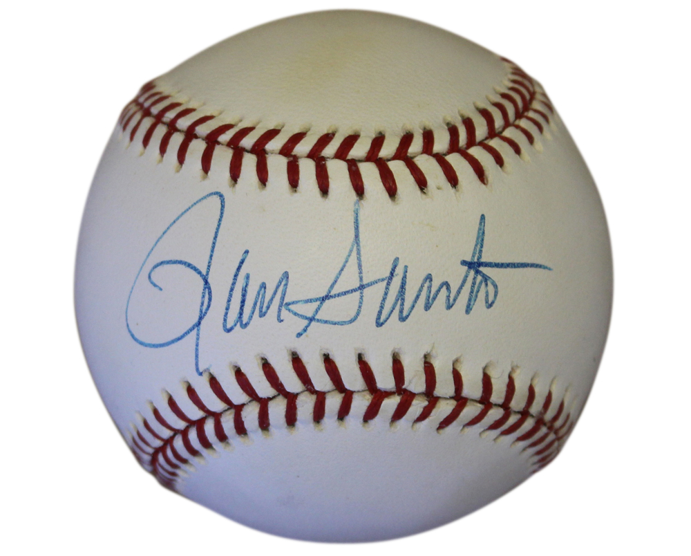 Ron Santo Autographed/Signed Chicago Cubs National League Baseball JSA 31042