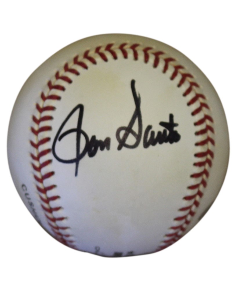 Ron Santo Autographed/Signed Chicago Cubs National League Baseball JSA 31043