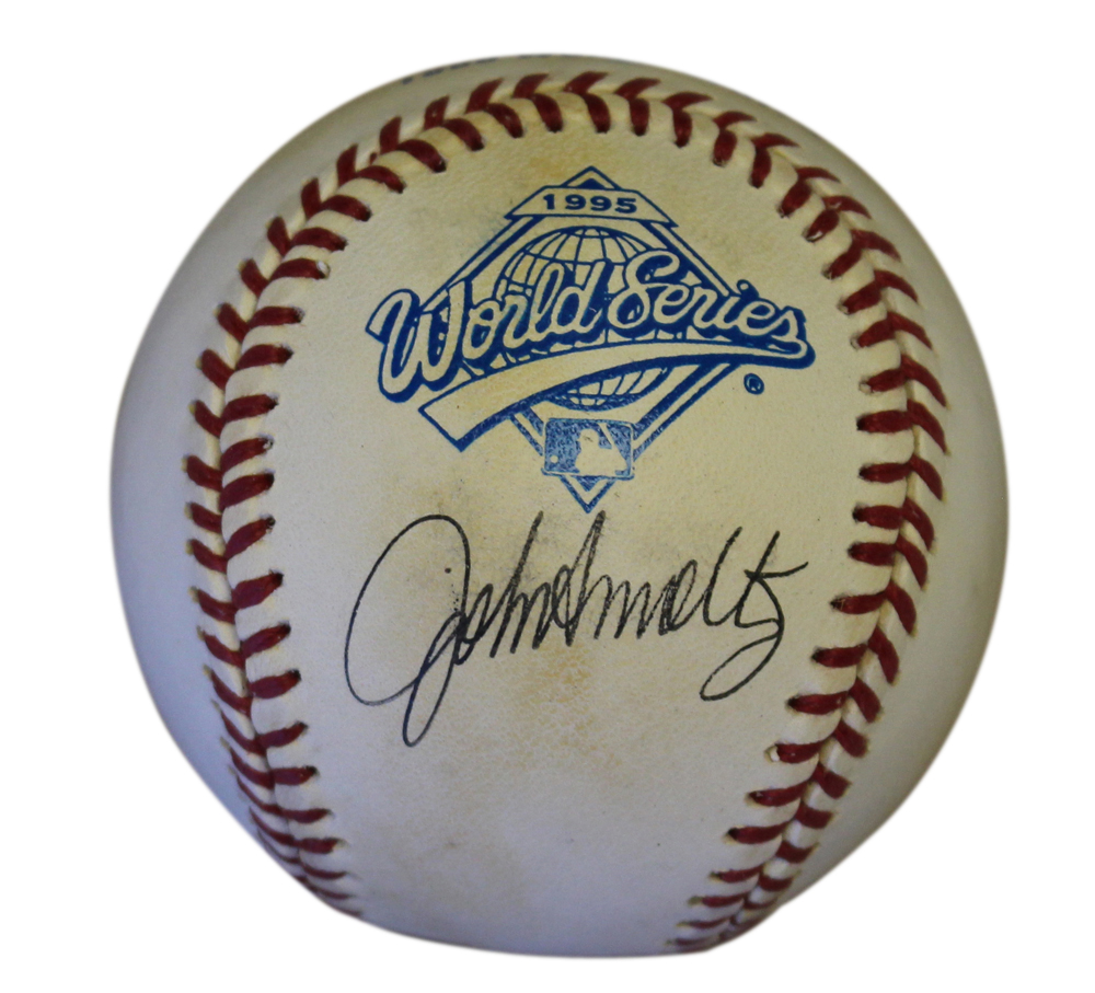 John Smoltz Autographed Atlanta Braves 1995 World Series Baseball JSA 31047