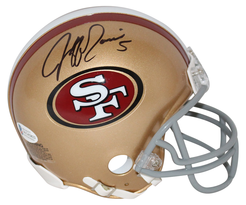 Jeff Garcia Autographed/Signed San Francisco 49ers VSR4 Mini Helmet BAS 31088