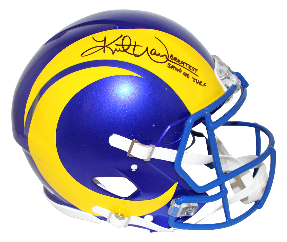 Kurt Warner Signed St Louis Rams Authentic 2020 Speed Helmet GSOT BAS 31137