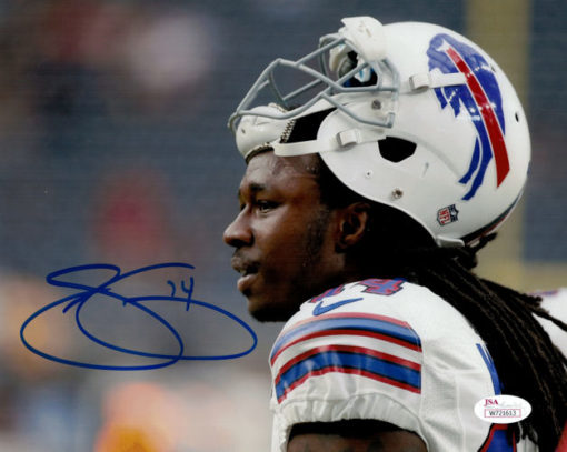 Sammy Watikins Autographed Buffalo Bills 8x10 Photo (Helmet on head) JSA 13749